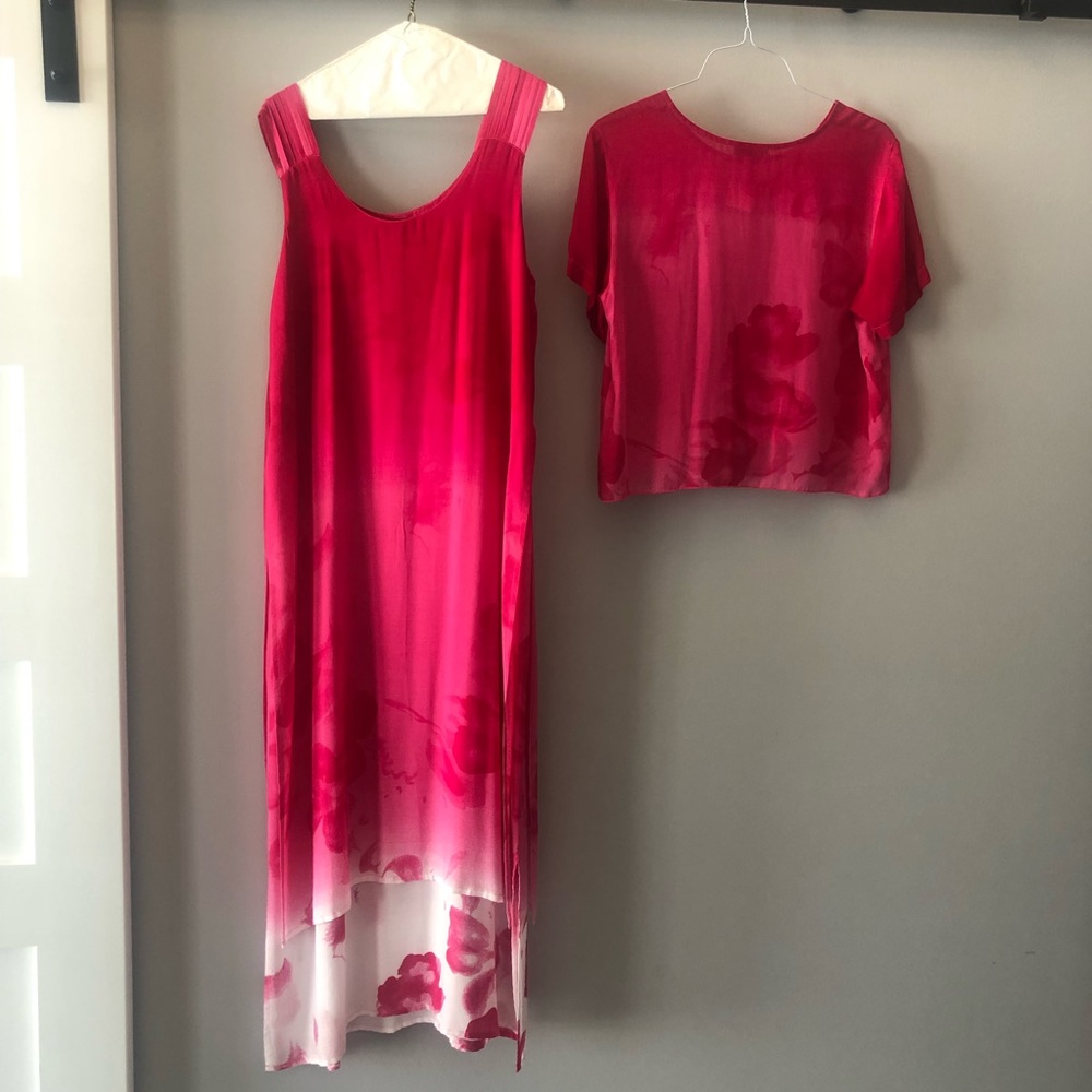 2 pc sleeveless summer dress